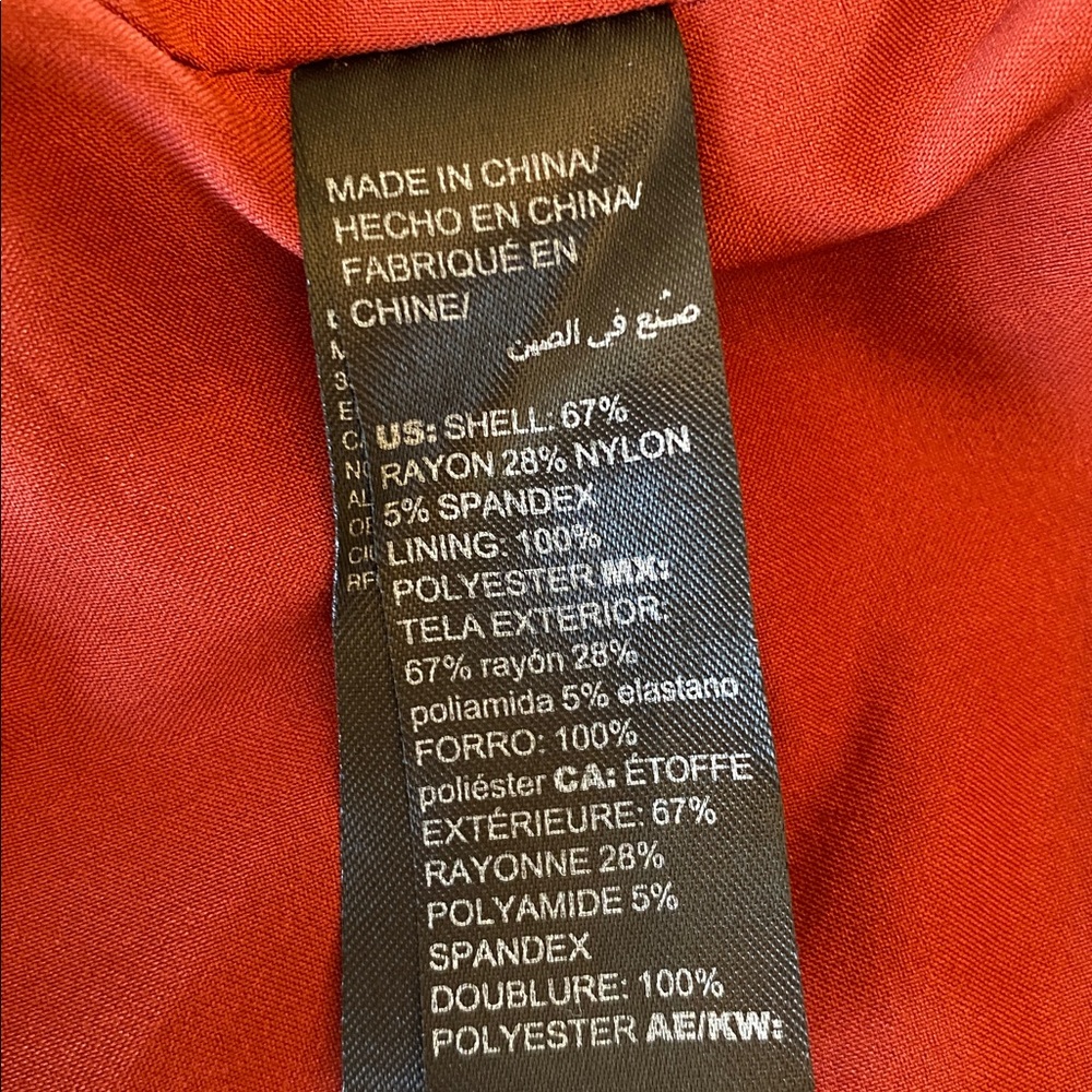 WHBM rust colored stretch blazer - image 5